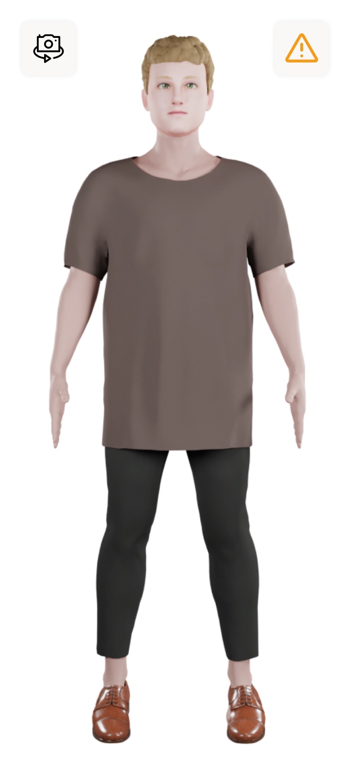 example loose fit virtual fitting