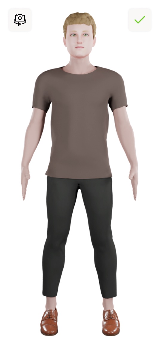 example good fit virtual fitting